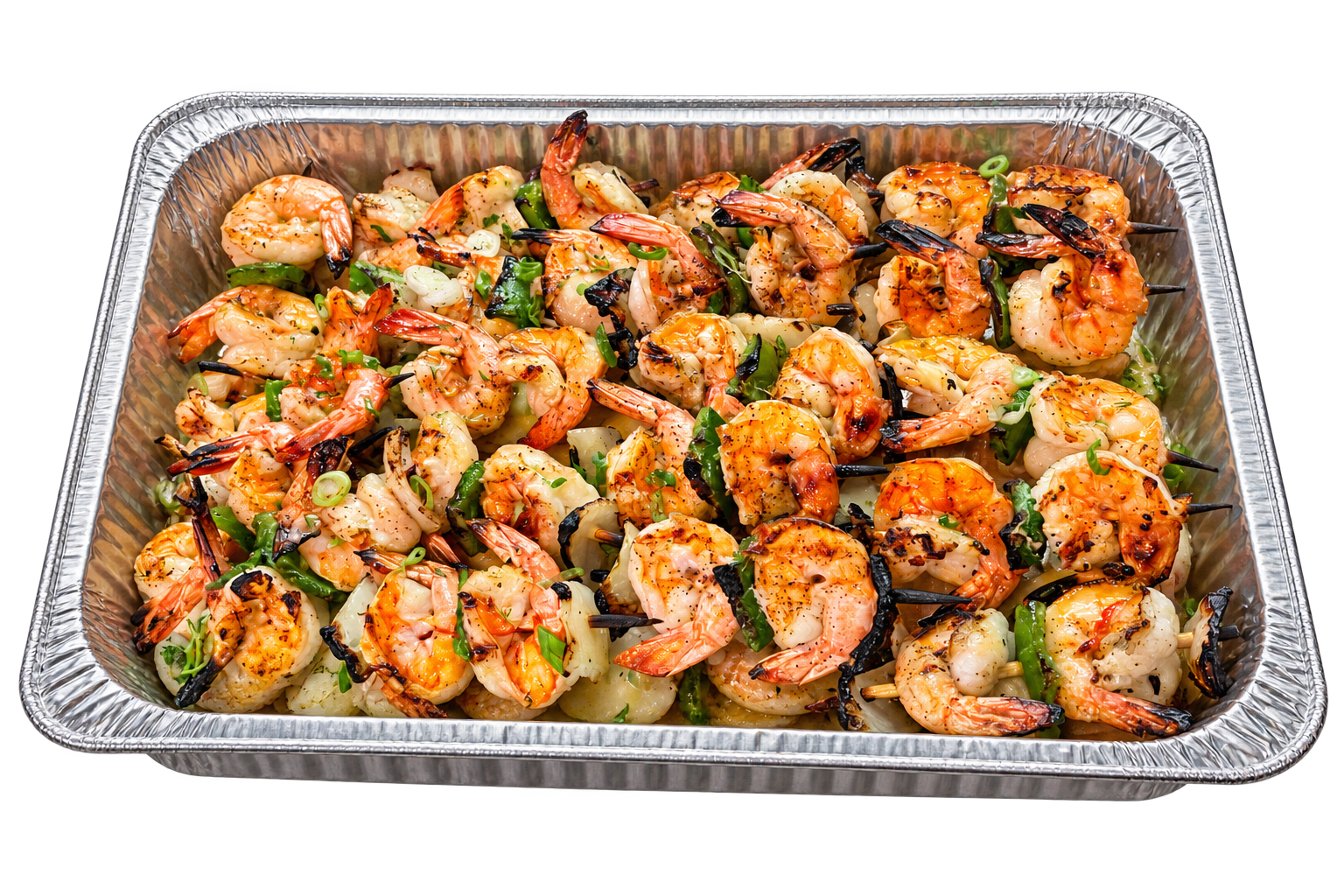 New York Strip Steak Kebabs, grilled with peppers and onions