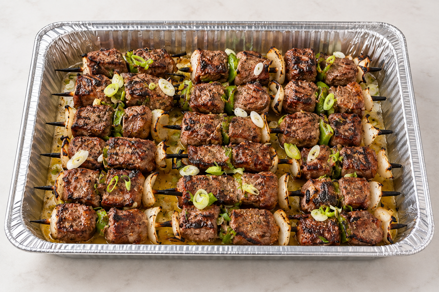 Freshly grilled kebabs for your group