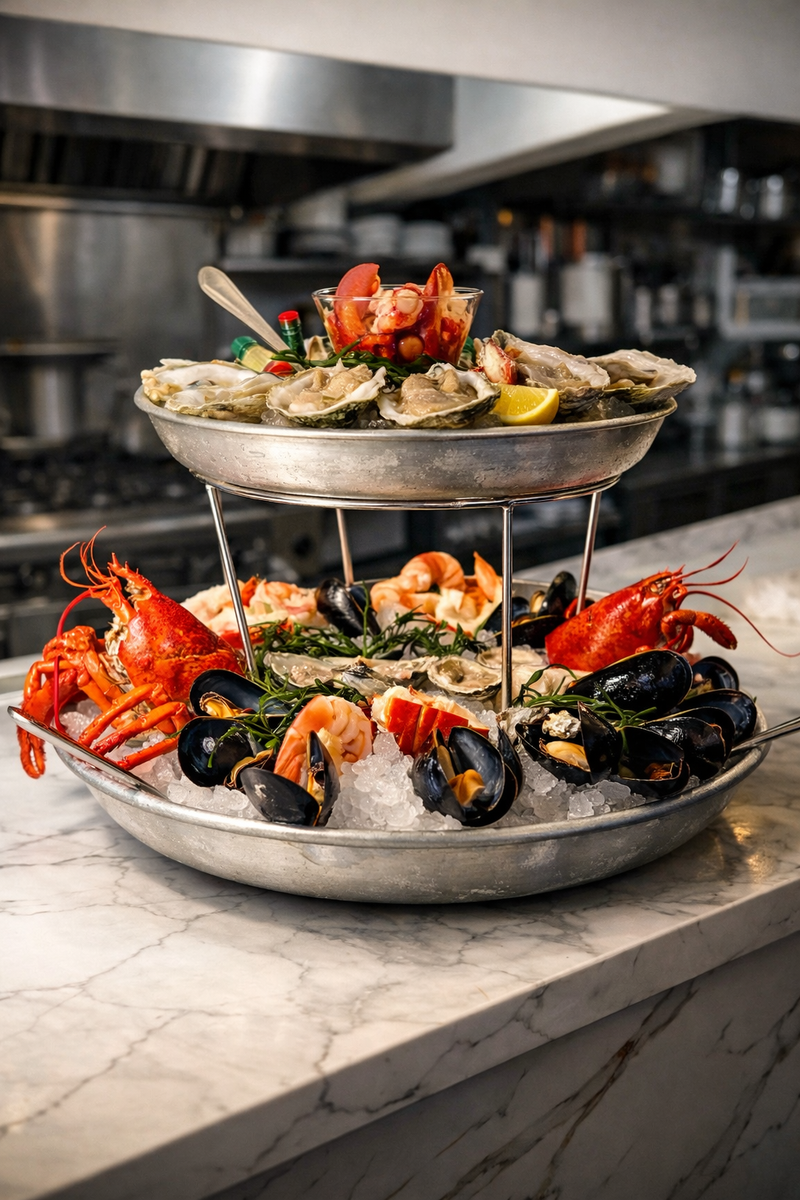 Blue Waters seafood tower